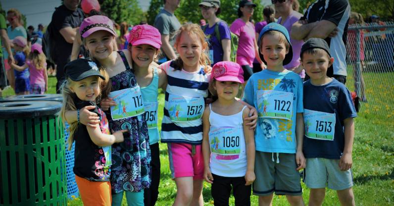 Enfants prêt à courser